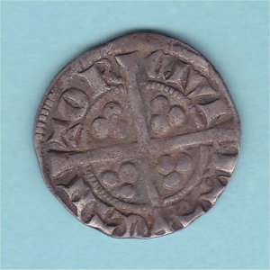 Edward I Penny, S1419 Canterbury, VF Reverse