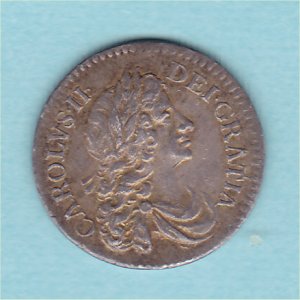 1671 Maundy Twopence, Charles II, EF+