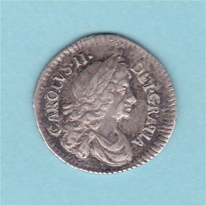 1682 Maundy Twopence, Charles II, aVF