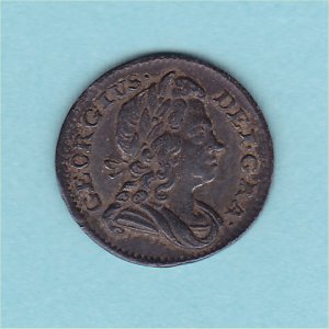 1721 Maundy Twopence, George I, VF+