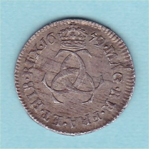 1679 Maundy Threepence, Charles II, EF Reverse