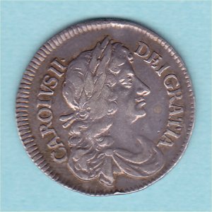 1679 Maundy Fourpence, Charles II, gVF+