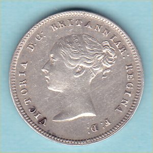 1847 Maundy Fourpence, Victoria, EF