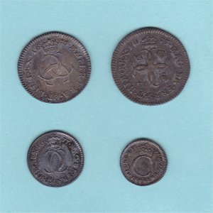 1677 Maundy Set, Charles II, VF Reverse