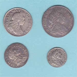 1701 Maundy Set, William III, EF