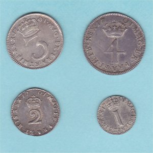 1701 Maundy Set, William III, EF Reverse