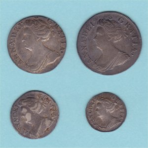 1713 Maundy Set, Annes, VF