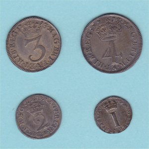 1713 Maundy Set, Annes, VF Reverse