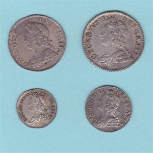 1746 Maundy Set, George II, EF