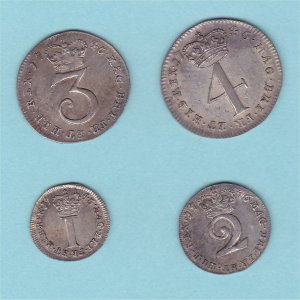 1746 Maundy Set, George II, EF Reverse