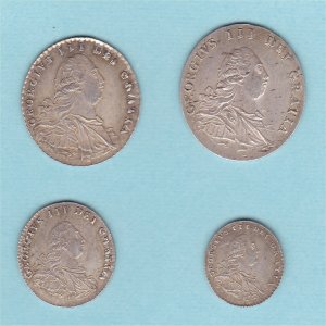 1792 Maundy Set, George III, EF