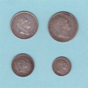 1832 Maundy Set, William IV, VF+