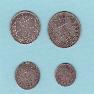 1832 Maundy Set, William IV, VF+ Reverse