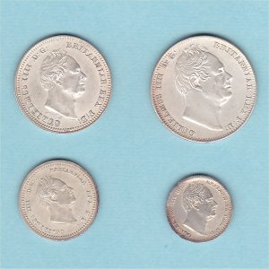 1837 Maundy Set, William IV, EF