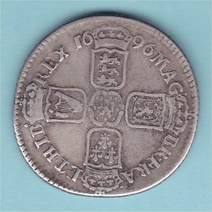 1696 (c) Shilling, William III Fine Reverse