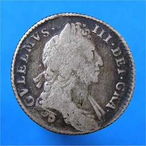 1697 Shilling GVLELMVS , William III Fine