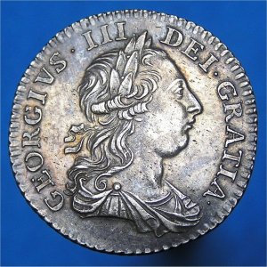 1763 Shilling, George III, Northumberland EF