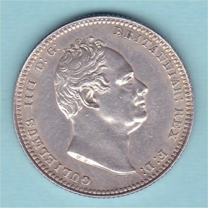 1834 (b) Shilling, William IV, gEF