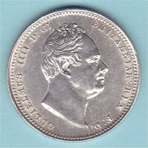 1837 (b) Shilling, William IV, aUnc