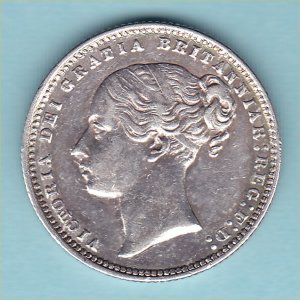 1875 Shilling, Victoria, aEF