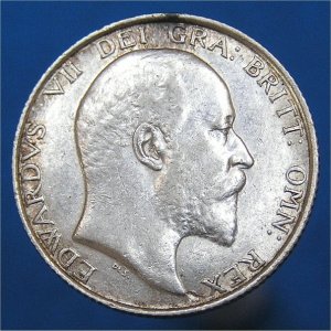 1902 Shilling, Edward VII, EF