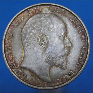 1902 Shilling proof, Edward VII, Unc