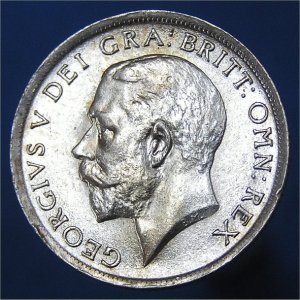 1918 Shilling, George V, EF