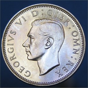 1951 Shilling, Scottish Proof, George VI, Unc